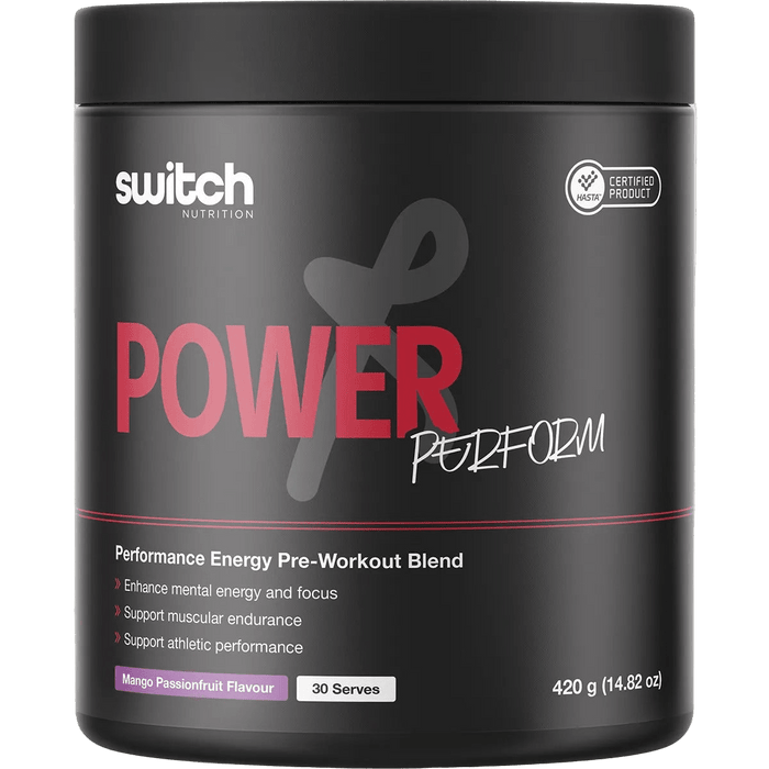 Power Perform Pre - Workout Blend - Mango Passionfruit - 30 Serves - LYTES