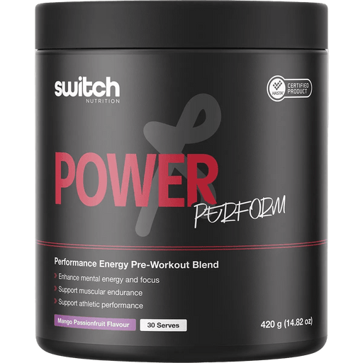 Power Perform Pre - Workout Blend - Mango Passionfruit - 30 Serves - LYTES