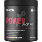 Switch Nutrition Power Perform Pre-Workout Blend Raspberry Lemonade - 30 Serves tub for Dirty Keto and Low Carb pre-workouts.