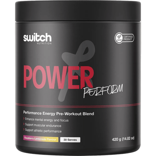 Power Perform Pre - Workout Blend Raspberry Lemonade - 30 Serves - LYTES