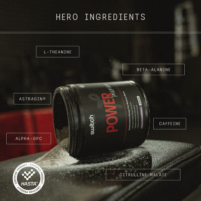 Power Perform Pre - Workout Blend - Strawberry Kiwi - 30 Serves - LYTES