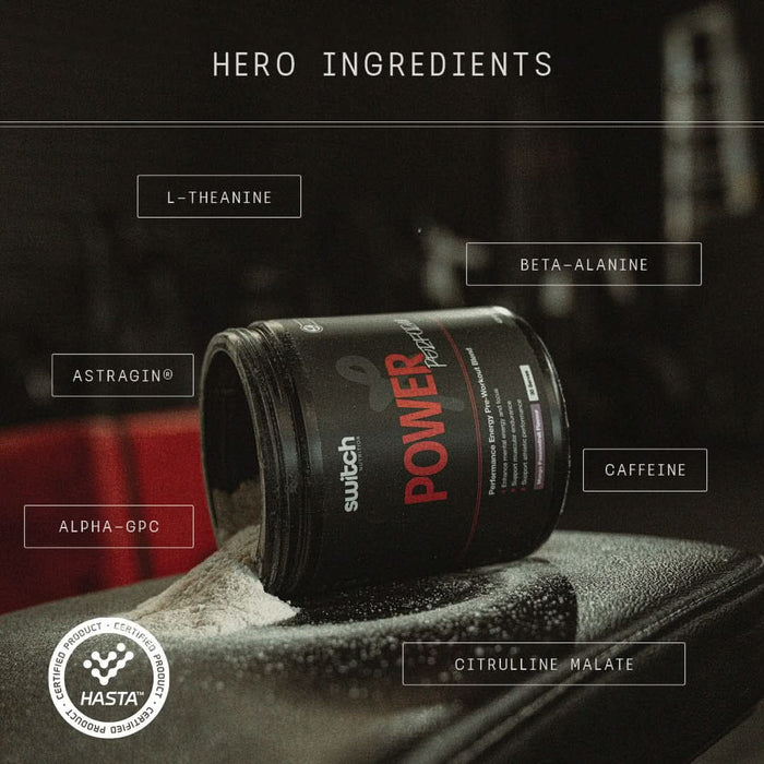 Power Perform Pre - Workout Blend - Strawberry Kiwi - 30 Serves - LYTES