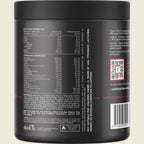 Back of the Switch Nutrition Power Perform 420 g tub with nutrition and compositional information, ingredients and storage