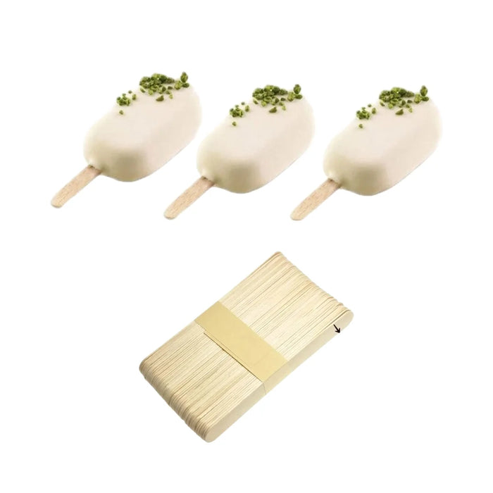 Ice Cream/Popsicle Mould - Large Ellipse + 50 Sticks