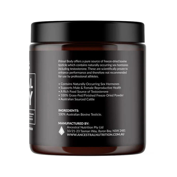 Primal Body - Grass Fed Bovine Testicle Powder - 90g - LYTES