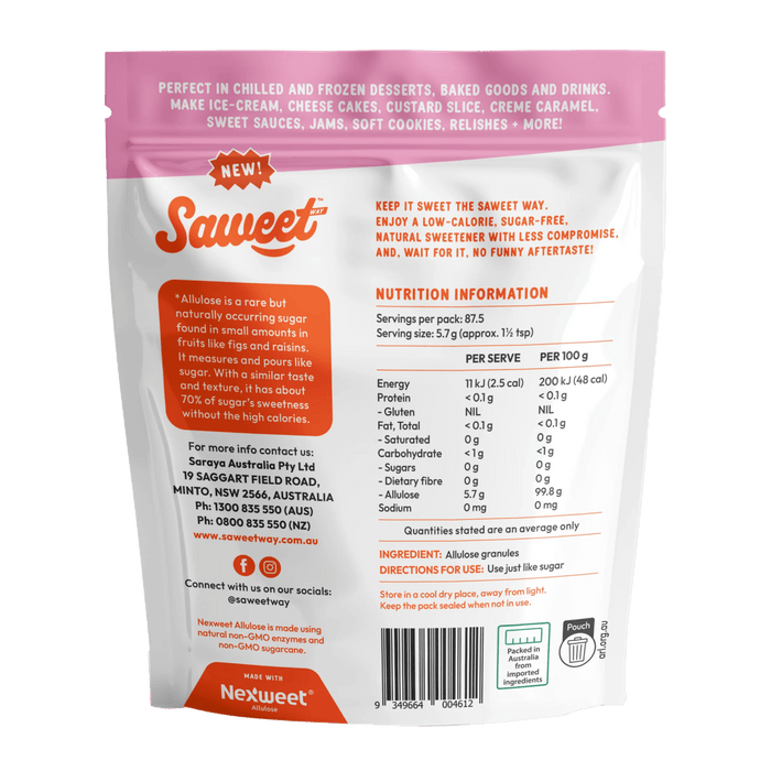 Pure Allulose Natural Sweetener Granules - 500g - LYTES