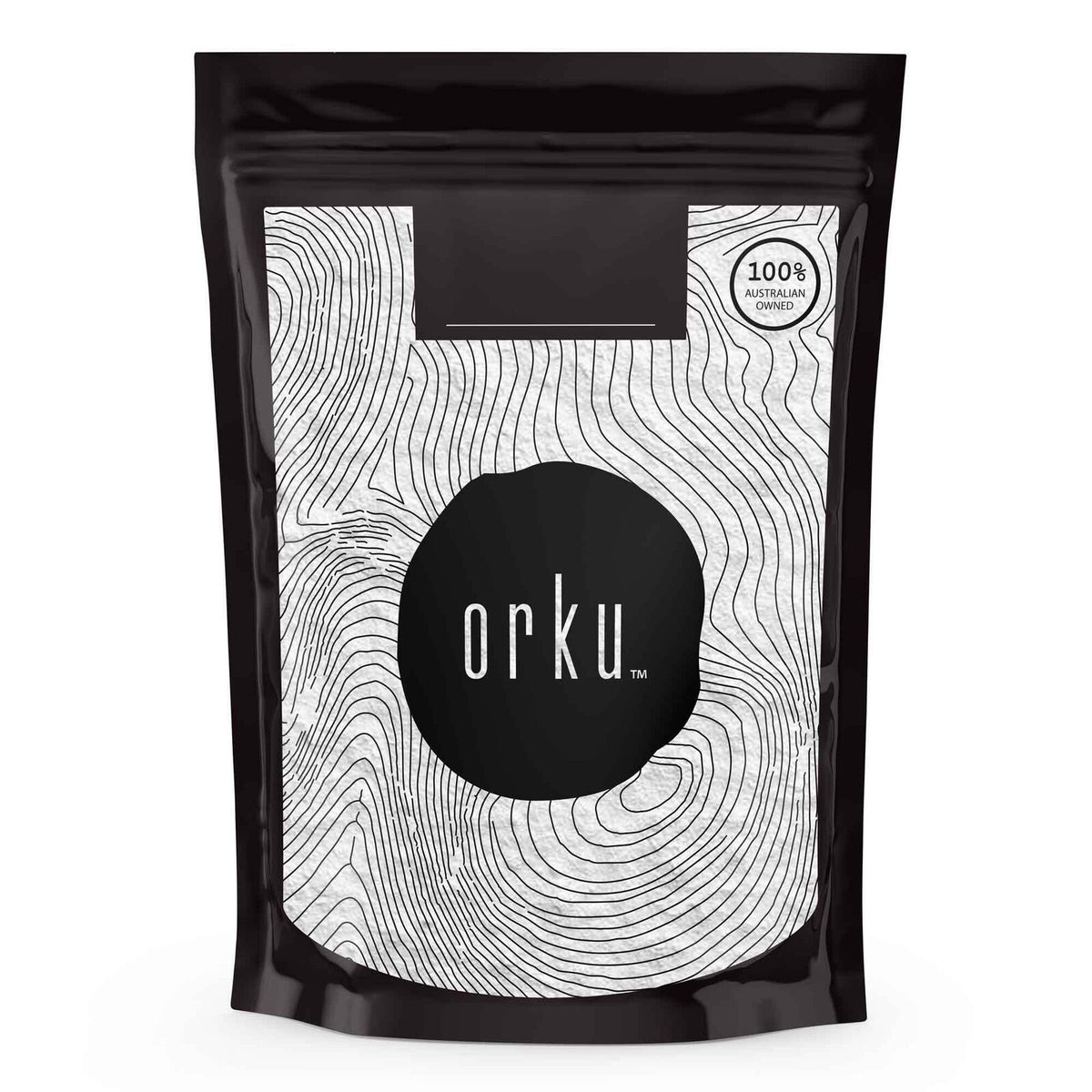 Orku Pure Potassium Chloride Powder - 100g pouch with black and white design, part of Drinks and Electrolytes collections