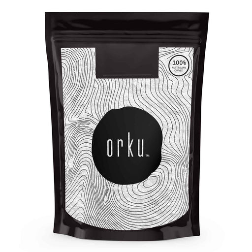 Orku Pure Potassium Chloride Powder - 100g pouch with black and white design, part of Drinks and Electrolytes collections