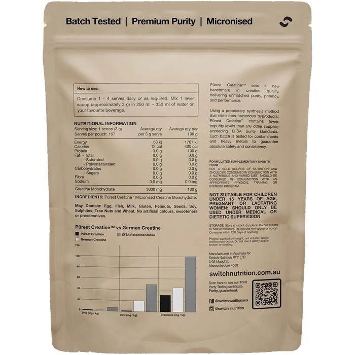 Purest® Creatine Monohydrate 500g