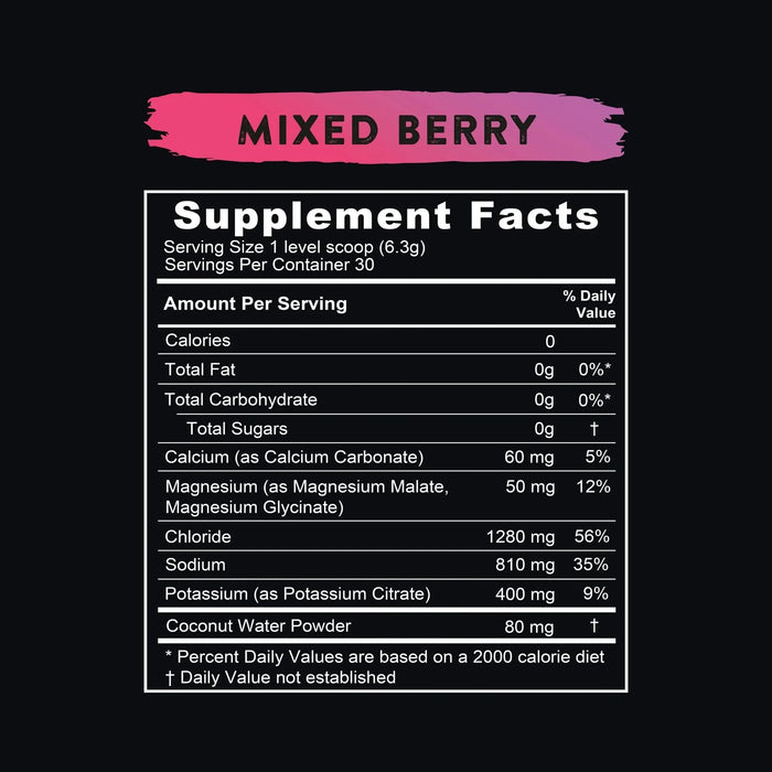 Re - Lyte Electrolyte Mix - Mixed Berry - Tub - 30 Serves - LYTES