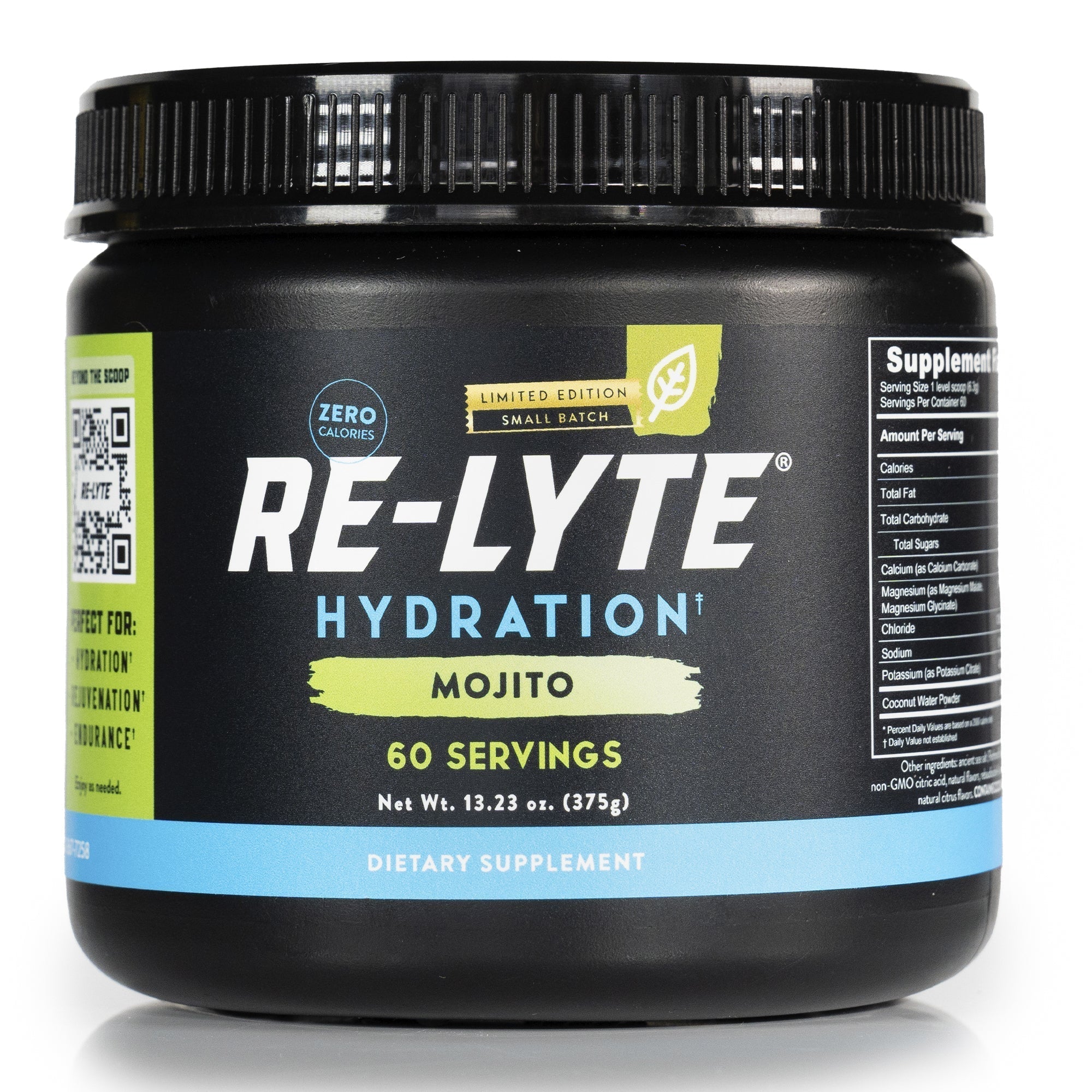 Re-Lyte Electrolyte Mix - Mojito - Tub - 60 Serves - Limited Edition in black packaging from Re-Lyte collections