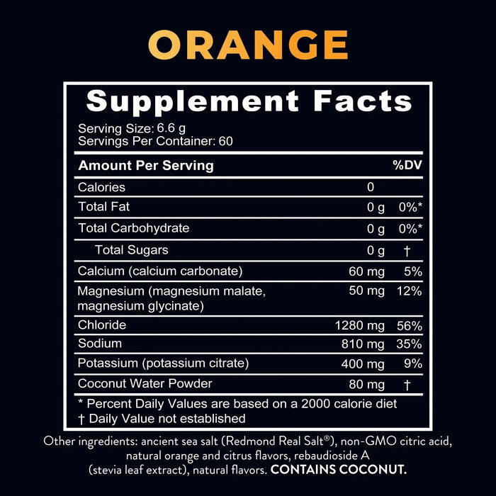 Re - Lyte Electrolyte Mix - Orange - Tub - 60 Serves - Limited Edition - LYTES