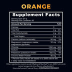 Nutrition panel for Re-Lyte Electrolyte Mix - Orange - Tub - 60 Serves - Limited Edition detailing minerals and ingredients.