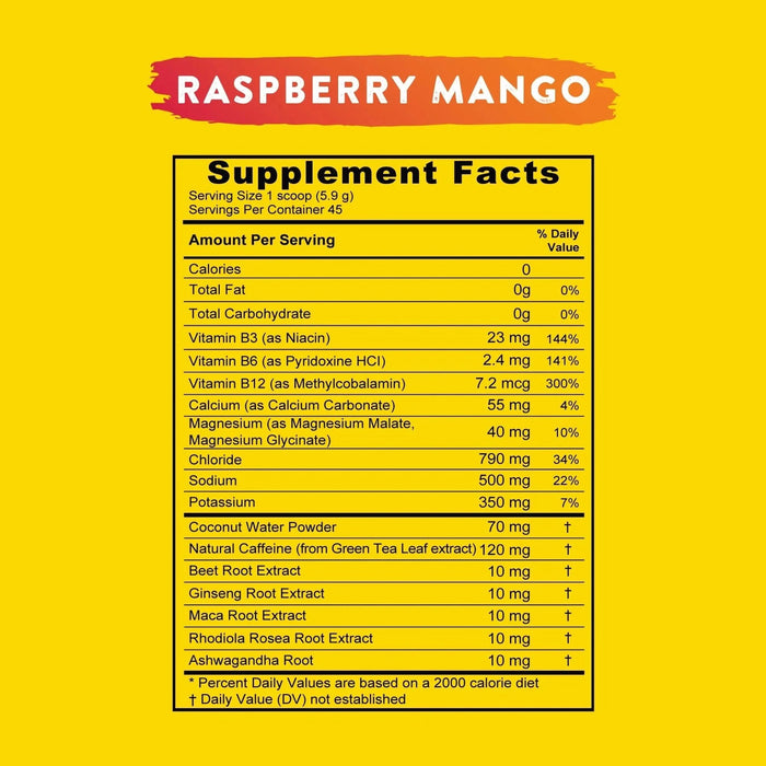 Re - Lyte Energy - Raspberry Mango - 45 serves - LYTES