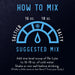 Instructional graphic for mixing Re-Lyte Hydration - Lemon Lime - Bulk Pouch - 175 Servings with 16-18 oz water.