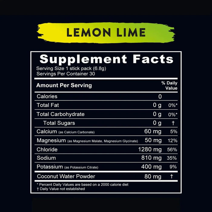 Re-Lyte Hydration - Lemon Lime - Stick Packs x 15 - Yo Keto