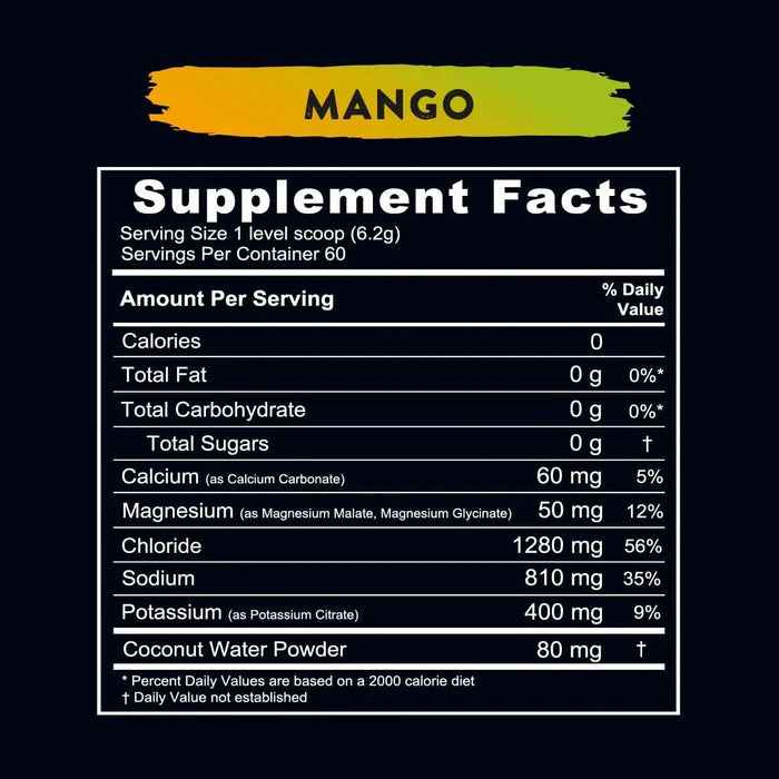 Re - Lyte Hydration - Mango - Tub - 60 Serves - LYTES