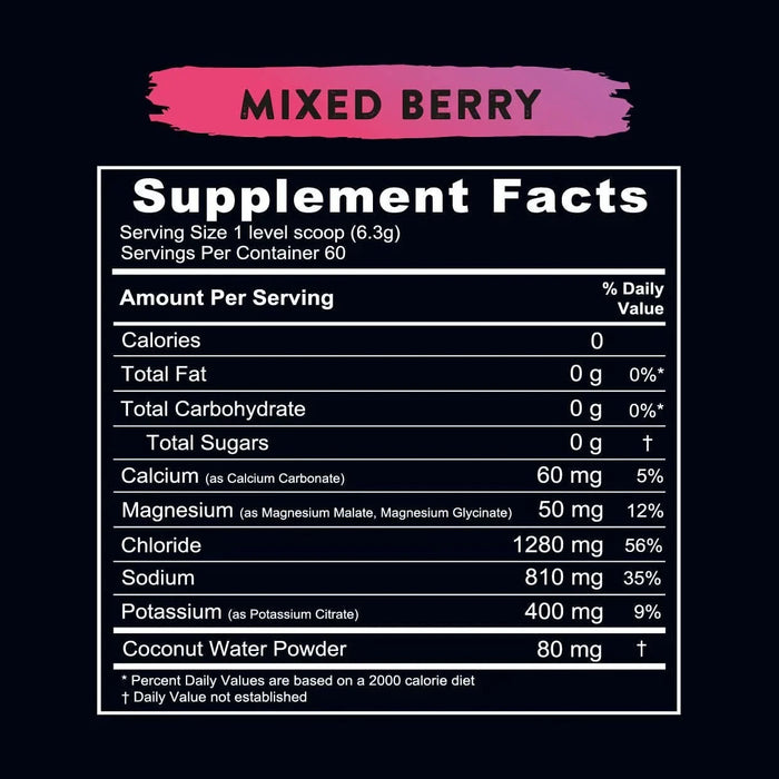 Re - Lyte Hydration - Mixed Berry - Tub - 60 Serves - LYTES