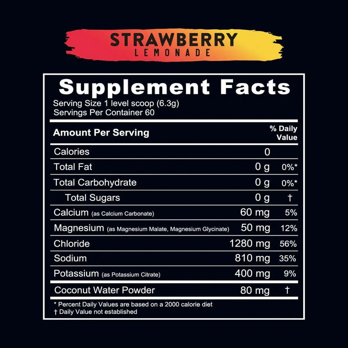 Re - Lyte Hydration - Strawberry Lemonade - Tub - 60 Serves - LYTES