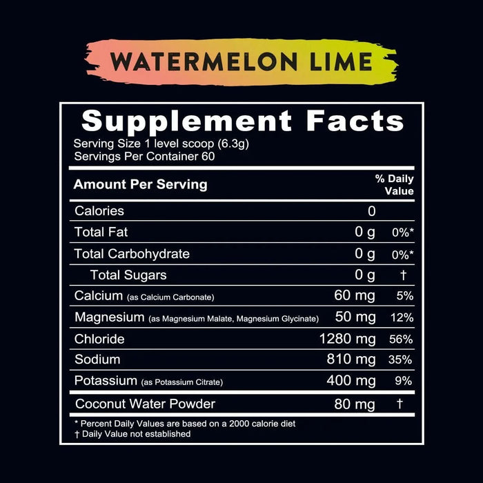 Re - Lyte Hydration - Watermelon Lime - Tub - 60 Serves - LYTES
