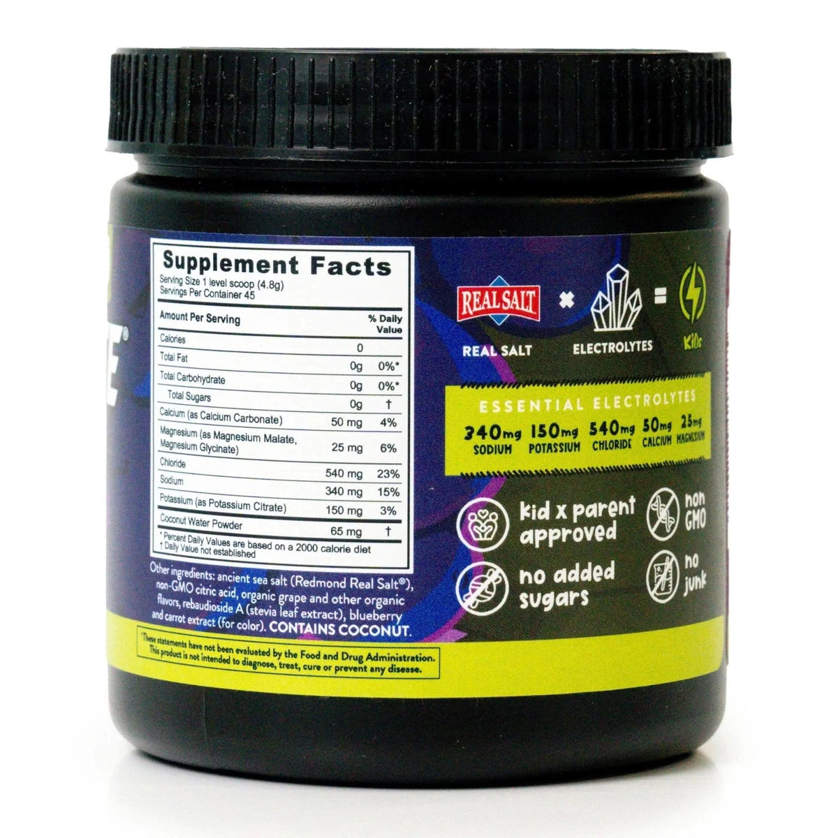 Re - Lyte Kids Hydration - Grape - Tub - 45 Serves - LYTES