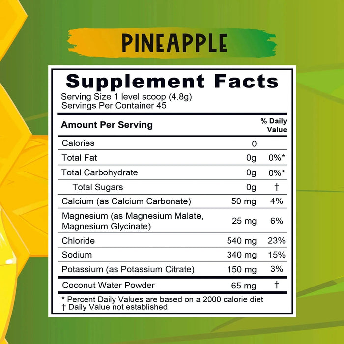 Re - Lyte Kids Hydration - Pineapple - Tub - 45 Serves - LYTES