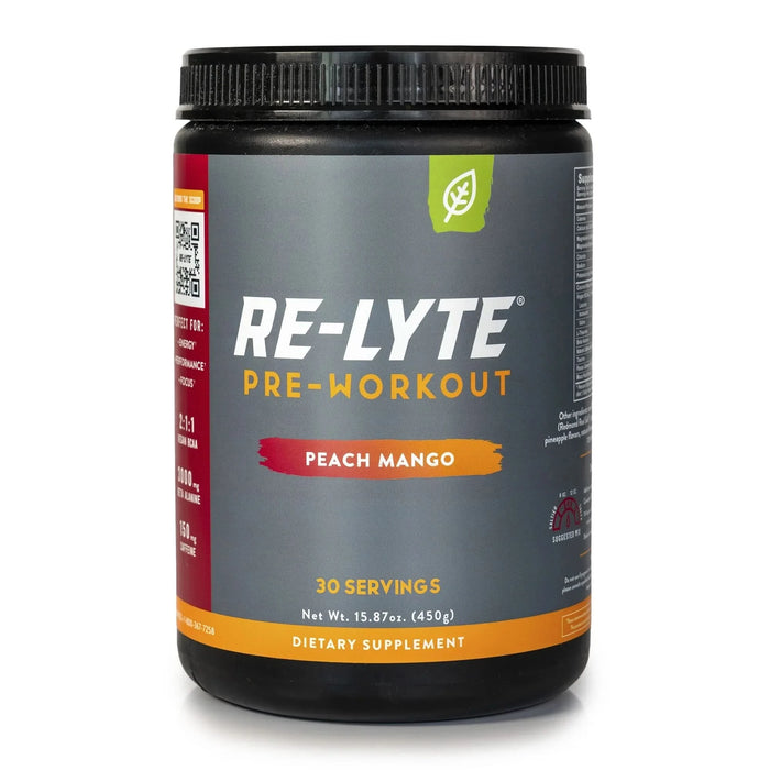 Re - Lyte Pre - Workout Peach Mango - Tub - 30 Serves - LYTES