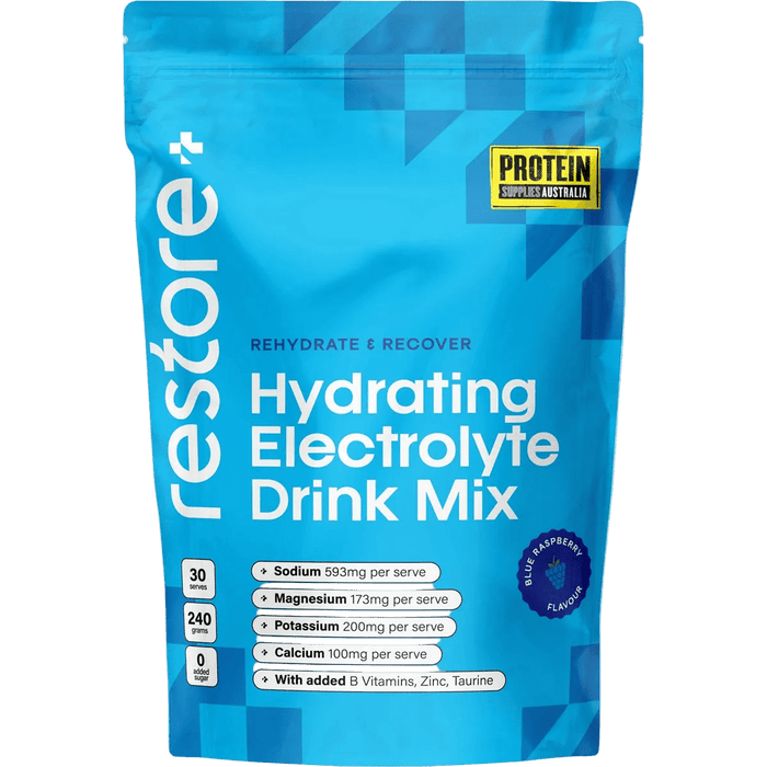 Restore Electrolyte Drink Mix Blue Raspberry 240g