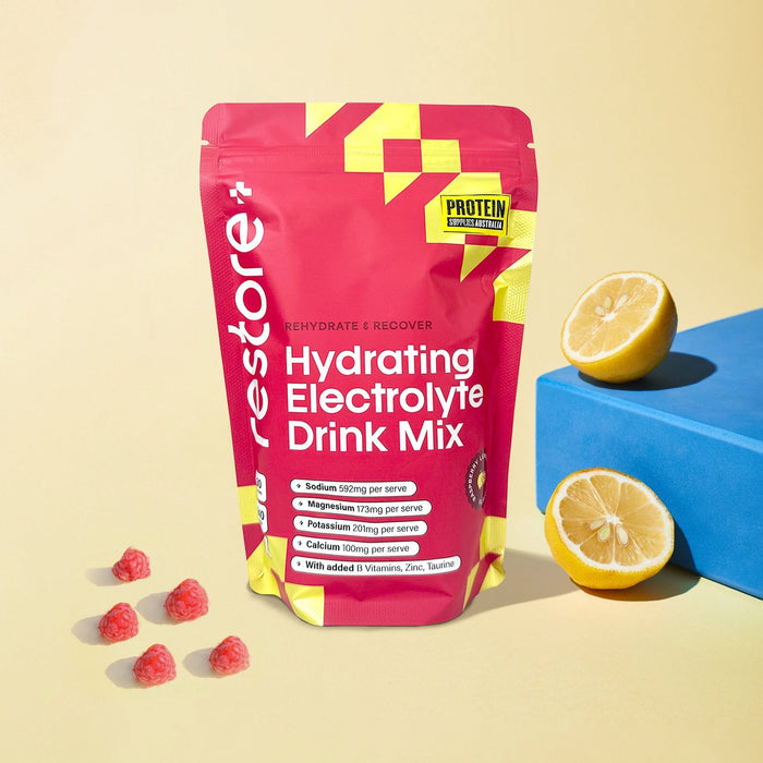 Restore Electrolyte Drink Mix Raspberry Lemonade 240g