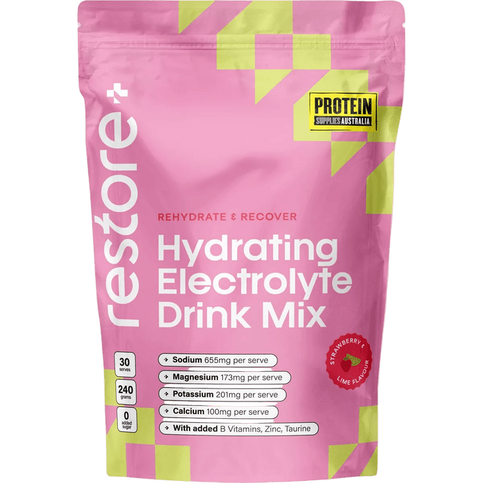 Restore Electrolyte Drink Mix Strawberry & Lime 240g
