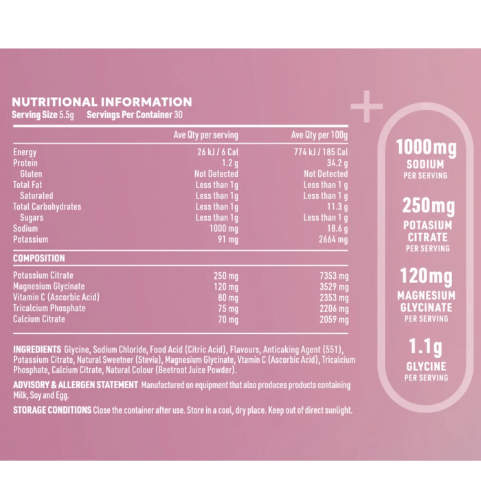 ReVitalise Electrolyte+ Drink - Salty Berry - 30 Serves - LYTES