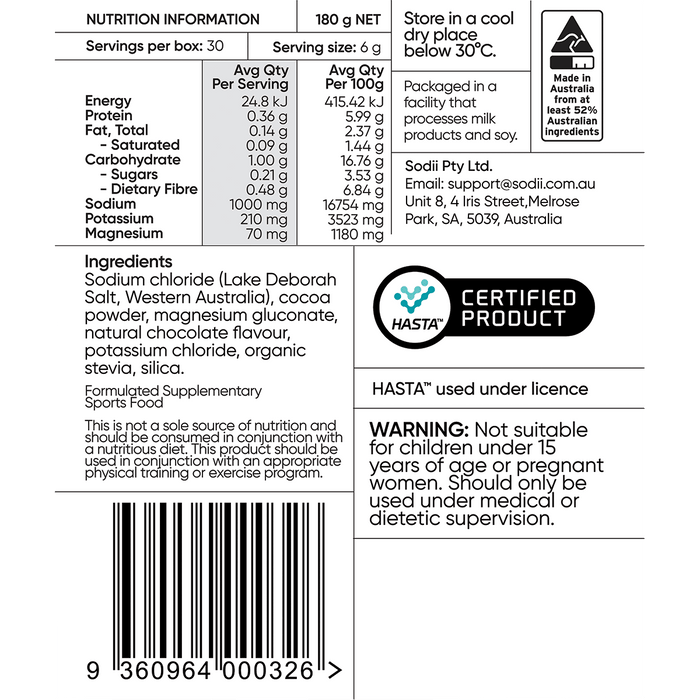 Salty Chocolate - 30 Sachets