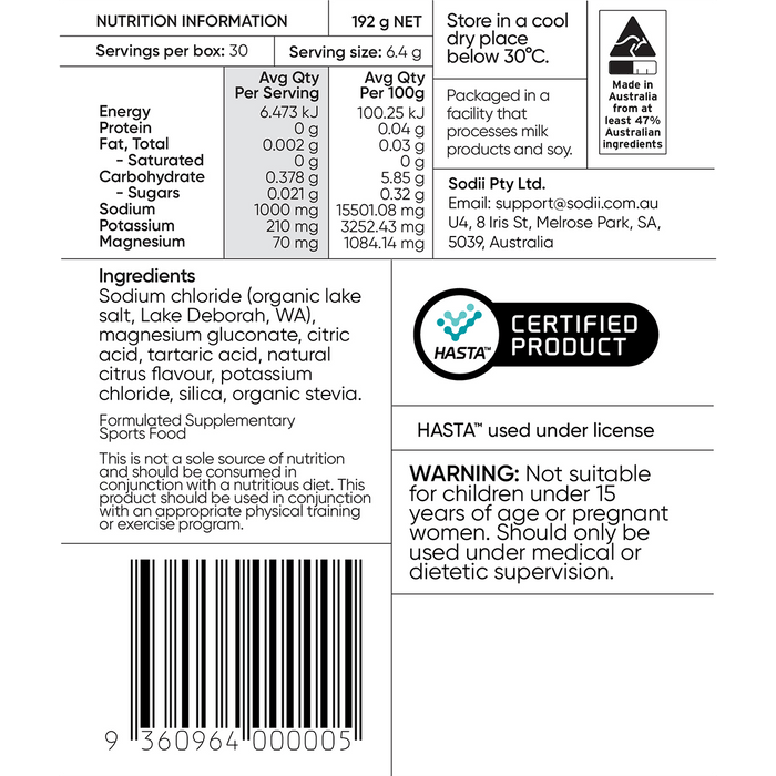 Salty Citrus - 30 Sachets - LYTES