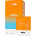 Salty Mandarin - 30 Sachets by Sodii with Everyday Hydration Salts in orange and white packaging for electrolyte drinks
