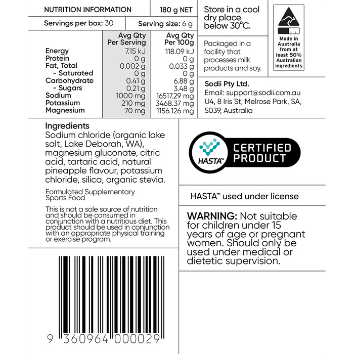 Salty Pineapple - 30 Sachets - Yo Keto