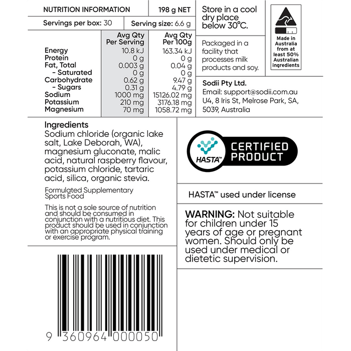 Salty Raspberry - 30 Sachets - Yo Keto