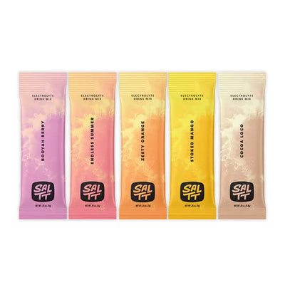 Sampler Electrolyte Drink Mix - 5 Sticks by SALTT in assorted flavors from Drinks, Electrolytes, and Functional collections.