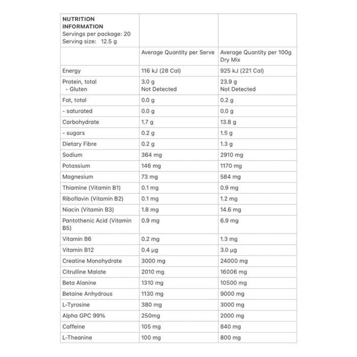 Spark Pre-workout - Strawberry Lime - 250g