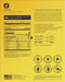 Stoked Mango Electrolyte Drink Mix - 30 Sticks supplement facts and benefits label by SALTT in yellow packaging