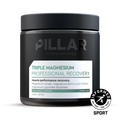 Triple Magnesium Powder - Lemon Lime - 200g by PILLAR PERFORMANCE in black jar for muscle recovery and keto-friendly nutrition