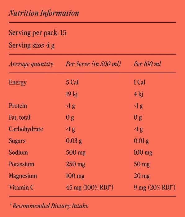 Tropical Electrolyte Drink Mix - 15 Ct