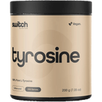 Tyrosine - 100% Pure L-Tyrosine Unflavoured - 200g by Switch Nutrition in beige container for Low Carb and Dirty Keto collections