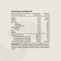Ultra Fish Oil High Strength Norwegian Omega 3 - 30 Caps