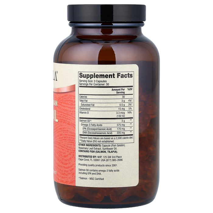 Wild Caught Alaskan Salmon Oil - 90 Capsules - LYTES