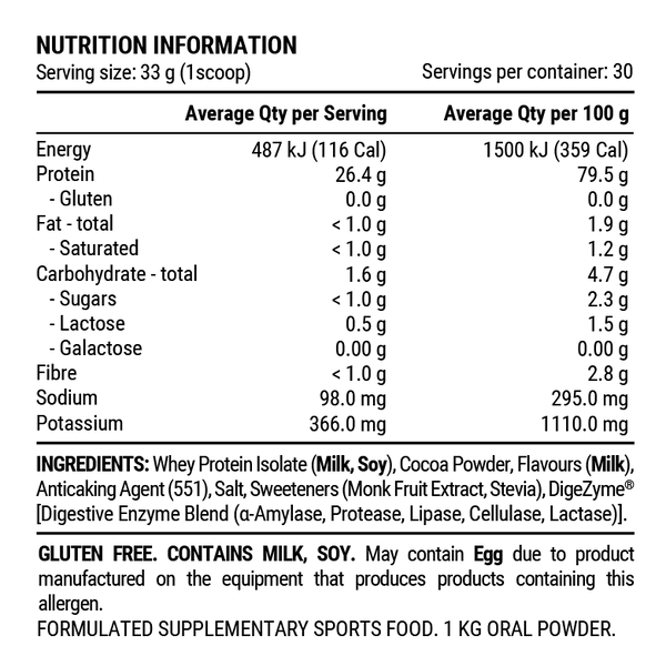 WPI - Chocolate - 1kg - LYTES