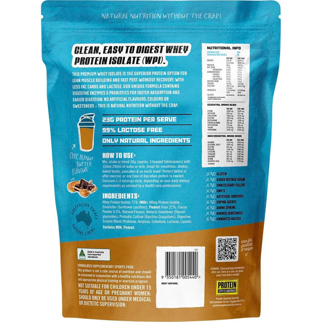 WPI - Chocolate Peanut Butter - 500g - Yo Keto