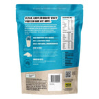 Back of WPI - Unflavoured - 500g pouch by Protein Supplies Australia showing nutrition, ingredients, and usage info.