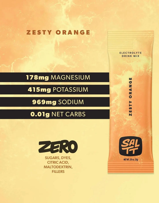 Zesty Orange Electrolyte Drink Mix - 30 Sticks - LYTES