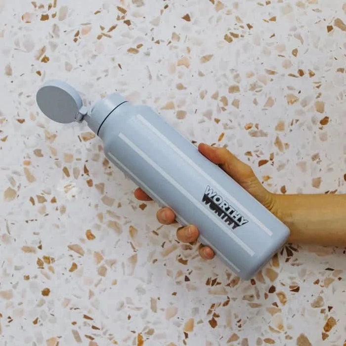 750ml Sugarcane Drink Bottle - Blue Striped - LYTES