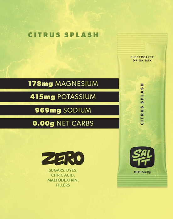 Citrus Splash Electrolyte Drink Mix - 30 Sticks - Yo Keto